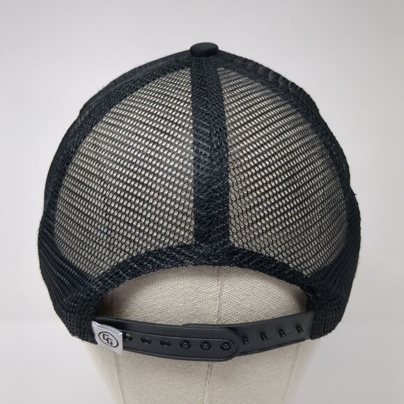 Eco Lounge Mesh Back Rope Trucker Hat Black One Size Solid CG Habitats - Picture 5 of 8